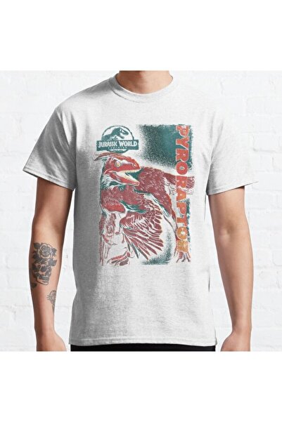 ZOKAWEAR Široka unisex majica Jurassic World Dominion Pyroraptor dizajn poste...