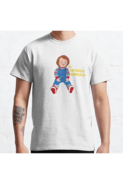 ZOKAWEAR Loose Fit Unisex Γεια είμαι Τσακί |   Μπλουζάκι με στάμπα Childs Pla...