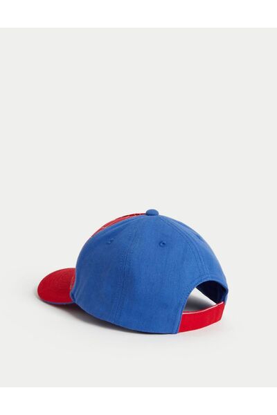 Marks & Spencer Saf Pamuklu Spider-man™ Şapka (1-6 YAŞ)