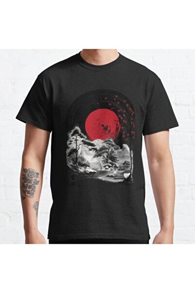 ZOKAWEAR Tricou cu imprimare unisex Sound Of Japan Sumi E Design Loose Fit