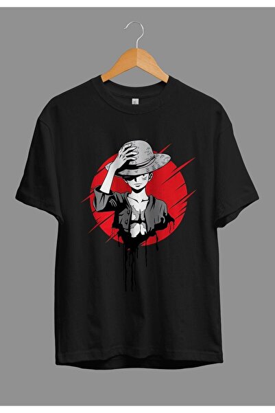 ZOKAWEAR Tricou cu design personalizat imprimat cu caracter unisex Monkey D. ...