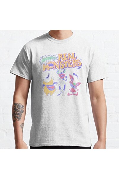 ZOKAWEAR Široka unisex majica Aaahh!!! Real Monsters Group Shot Retro 90-ih s...