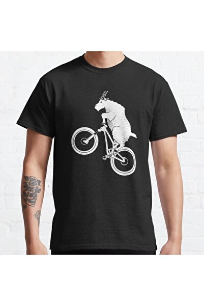 ZOKAWEAR Bicicletă de munte unisex - Tricou imprimat cu design capră