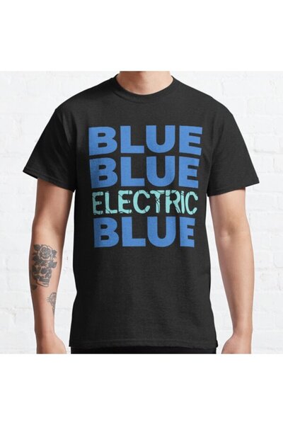 ZOKAWEAR Μπλουζάκι με τυπωμένο σχέδιο Loose Fit Unisex Electric Blue David Bo...