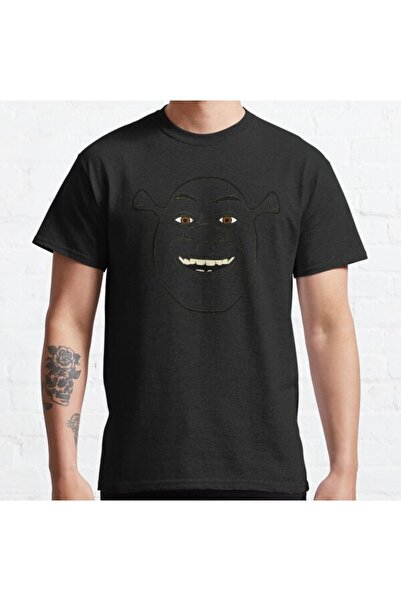 ZOKAWEAR Μπλουζάκι Unisex Shrek Big Face Ogre Outline Printed - Loose Fit