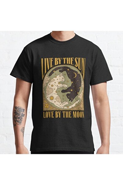 ZOKAWEAR Tricou cu imprimeu unisex, loose fit, soare și lună