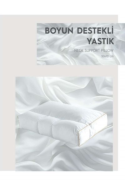 Minteks وسادة داعمة للرقبة 50 × 70