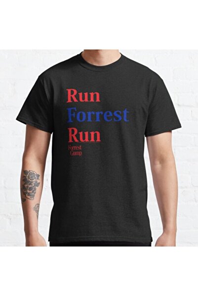 ZOKAWEAR Loose Fit Unisex Forrest Gump Run Forrest Run Κόκκινο και μπλε με τυ...