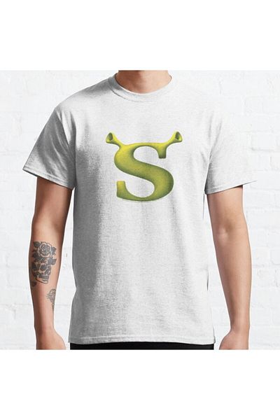 ZOKAWEAR Μπλουζάκι με τυπωμένο λογότυπο Loose Fit Unisex Shrek Initial Ogre Ears