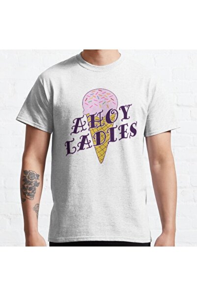 ZOKAWEAR Bol Kalıp Unisex Ahoy Ladies Ice Cream Cone Stranger Things Steve Ha...