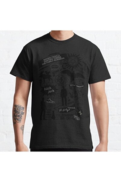 ZOKAWEAR Μπλουζάκι με τυπωμένο σχέδιο Loose Fit Unisex Supernatural Items