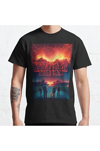 ZOKAWEAR Širokog kroja uniseks Epic Stranger Things ekskluzivni fan art dizaj...
