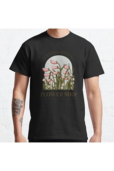 ZOKAWEAR Μπλουζάκι με τυπωμένο σχέδιο Loose Fit Unisex Pendragon Flower Shop ...