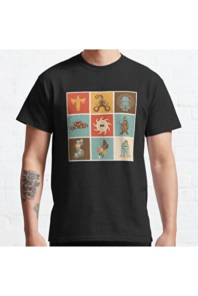 ZOKAWEAR Μπλουζάκι με τυπωμένο σχέδιο Loose Fit Unisex The Lovecraftian Squares