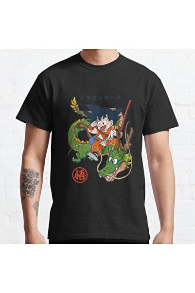 ZOKAWEAR Μπλουζάκι με τυπωμένο σχέδιο Loose Fit Unisex Dragon Ball Goku Shenron