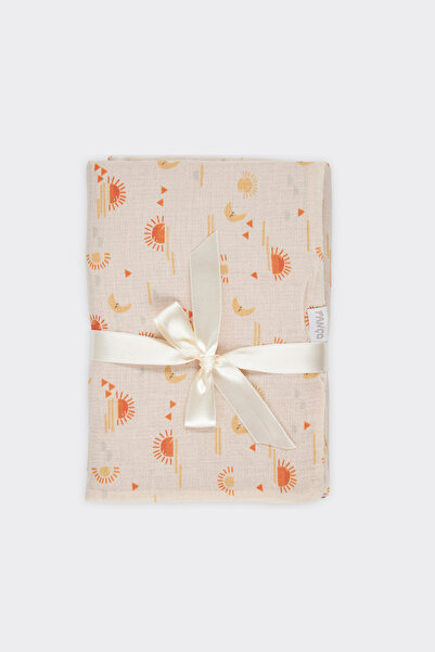 Panço Yenidoğan 80*80 cm Çift Taraflı Kiremit Müslin Battaniye