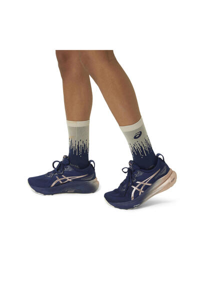 Asics Performance Run Sock Crew Unisex Mavi Koşu Çorabı 3013a977-401