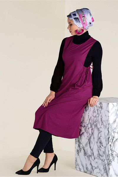 Alvina Σετ Gilet με 2 τσέπες και κορδόνια - 4658