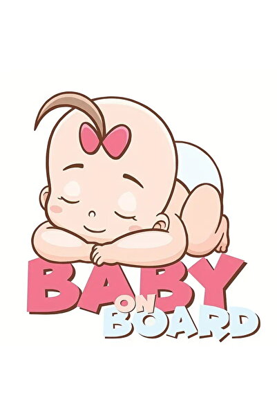 Choice 14x15cm DS74-PVC-14x15cm Baby ON Board Decal Sleeping Baby Car Sticker...