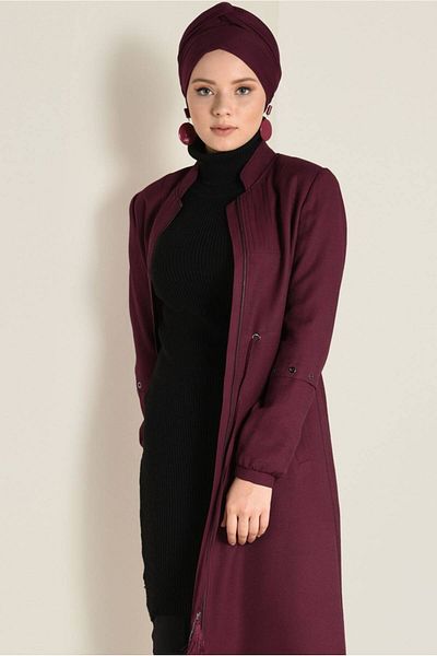 Alvina 1344 Model Judge Collar Zippered Shade