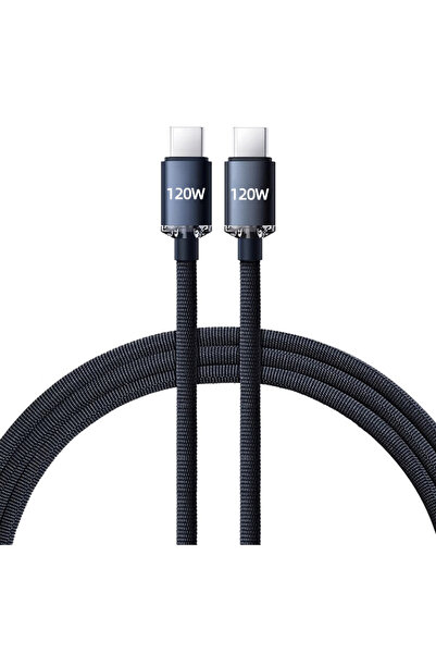 Choice كابل شحن سريع من ننبيلي 120 وات 7 أمبير من النوع C إلى النوع C بطول 1 متر لهاتف آيفون 15 وشاومي وون بلس