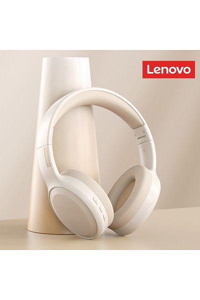 Choice White Choice Lenovo TH30 Wireless Headphones Bluetooth 5.3 Earphones Foldable Game Headset Sport Hea