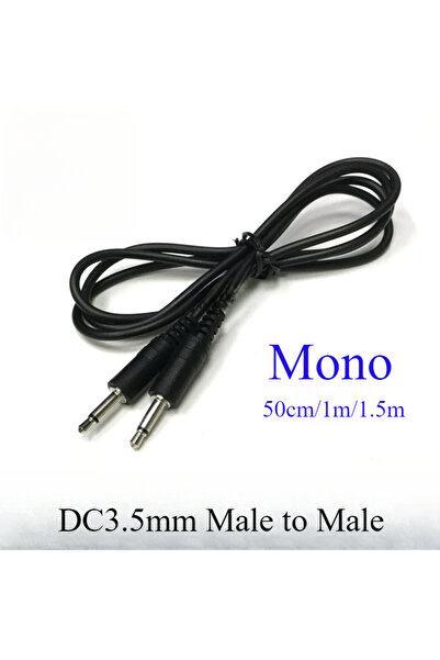 BSN Mono 0.5m 0.5m/1m/1.5m 3.5mm 1/8" TS Male Mini Plug to Male Monaural Mono Audio Cable 12V Trigger IR
