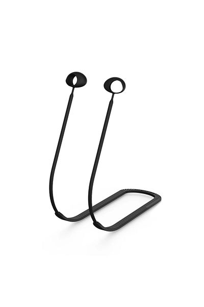 ALLOYSEED Type A 1pc Black Anti-lost Earbuds Strap For Samsung Galaxy Buds 2 Headphone Holder Rope Cable Heads
