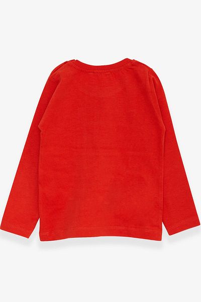 Breeze Baby Boy Long Sleeve T-Shirt with Pockets 9 Months-3 Years, Orange