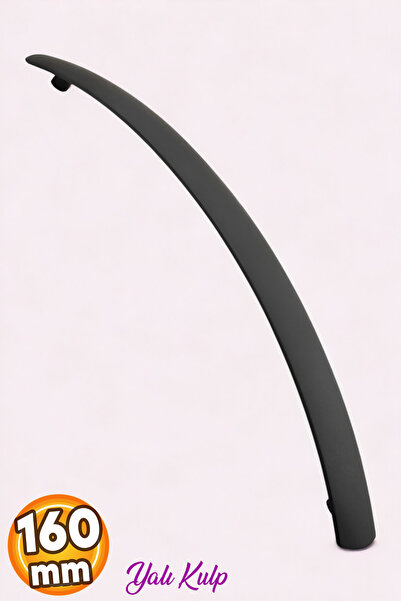 Badem10 Yalı (160 MM - 16 CM) Metal Siyah Mobilya Mutfak Çekmece Dolap Dolabı...