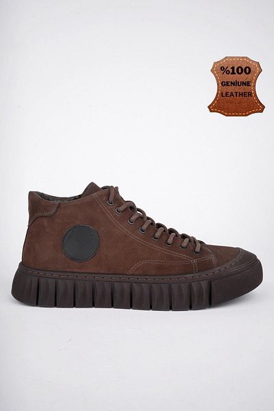 MUGGO Kapoor Guaranteed Lace-Up Zippered Genuine Leather Non-Slip Sole Men's Casual Boots