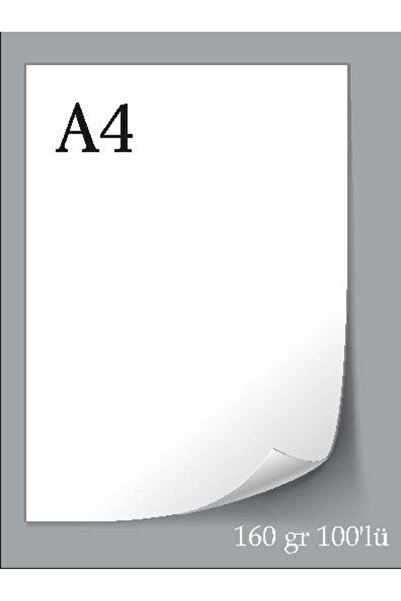 Tekiner AVRUPA 1. HAMUR GRAMAJLI KAĞIT 160 GR 100 LÜ A4 TÜM YAZICILAR İÇİN