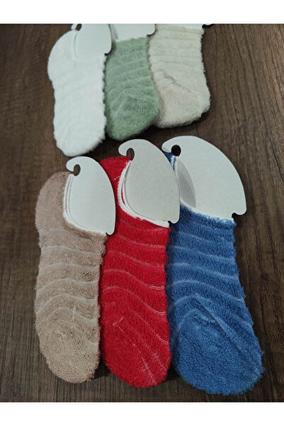 erceys Момичешки чорапи, 6 чифта, за дома, памучни, с обратна тертиена материя, маратонки