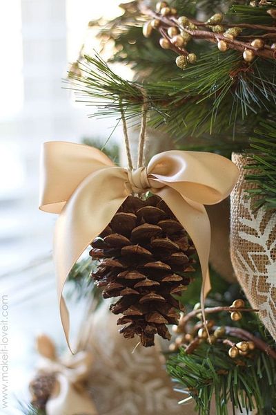 Yeşil Atölye 3 Pieces of Cone Christmas Ornament