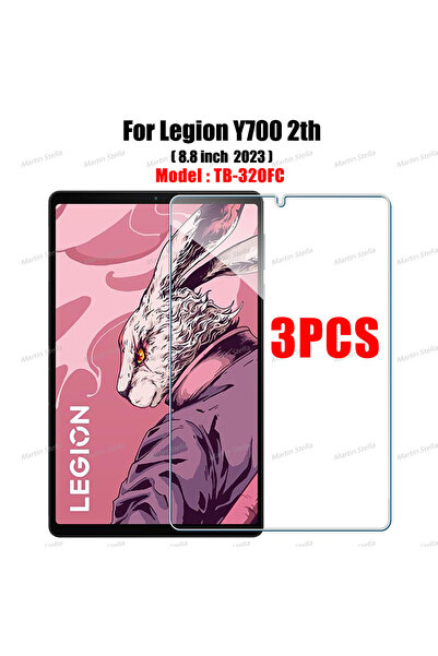 Choice واقي شاشة زجاجي مقوى من 3 قطع لهاتف Legion Y700 الجيل الثاني 2023 مقاس 8.8 بوصة 1s