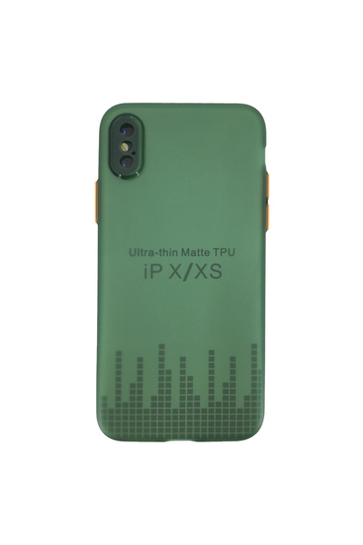 Nettech Apple Iphone X Uyumlu Ultra Slim Arka Koruma Kılıf - Yeşil