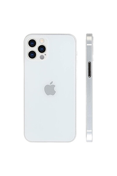 Nettech İphone 12 Pro Uyumlu Karbon Seri Arka Koruma Kılıf - Şeffaf
