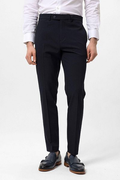 Antioch Navy Blue Men's Fabric Trousers