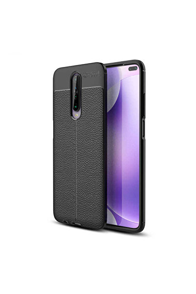 Nettech Xiaomi Redmi K30 Uyumlu Dikişli Seri Arka Koruma Kılıf - Siyah
