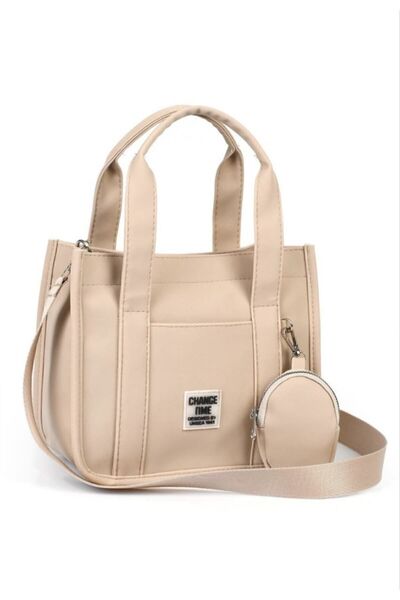 chocolatebag Kadın Cüzdan Detaylı Çapraz Askılı Çanta Bej