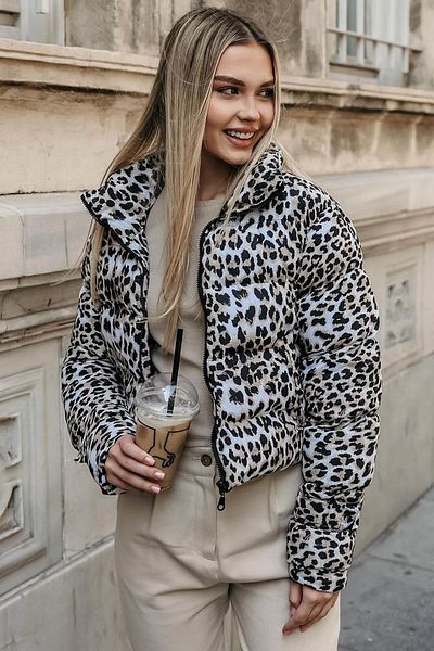 TENA Women's Leopard Leopard Coat