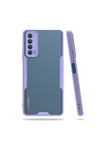Nettech Huawei P Smart 2021 Uyumlu Platin Seri Arka Koruma Kılıf - Lila