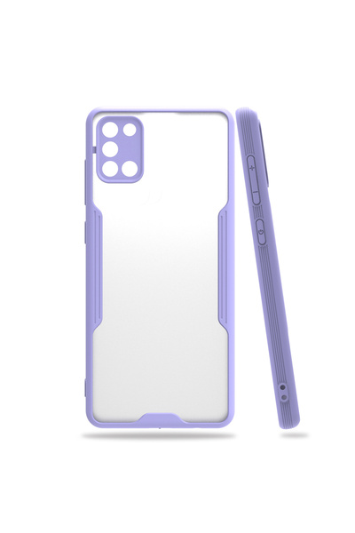 Nettech Samsung Galaxy A31 Uyumlu Platin Seri Arka Koruma Kılıf - Lila