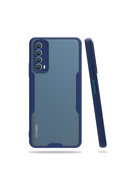 Nettech Huawei P Smart 2021 Uyumlu Platin Seri Arka Koruma Kılıf - Lacivert