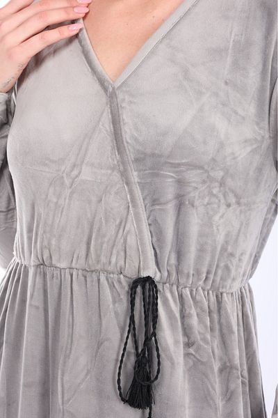 mervemoda ROCHIE DE CATIF DE DAMĂ MÂNECĂ LUNGĂ