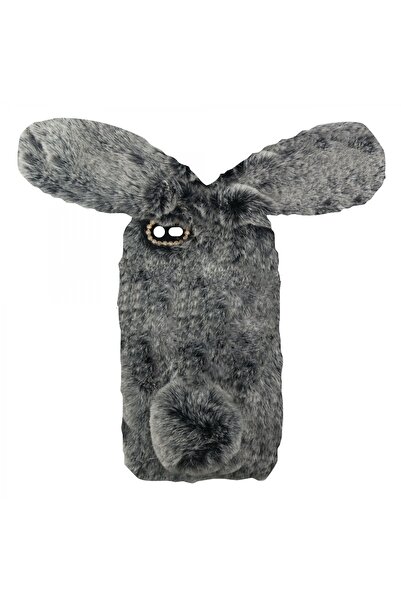 Nettech Apple Iphone 6s Plus Uyumlu Peluş Arka Koruma Kılıf - Siyah