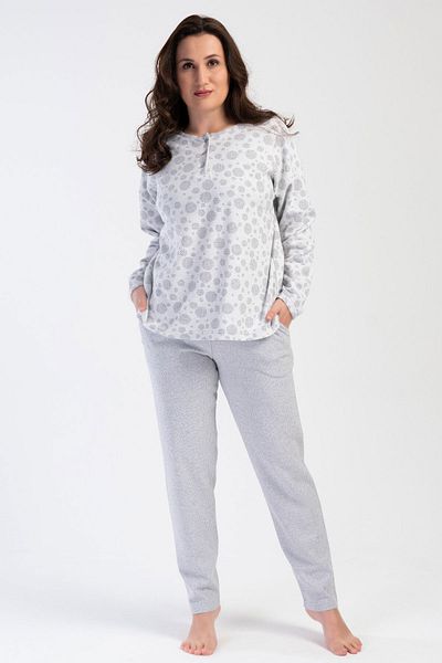 shefox Set de pijamale pentru femei Battal Winter Placket - Vieneta