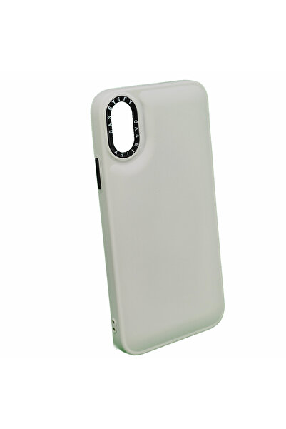 Nettech Apple Iphone Xr Uyumlu Casetify Buff Seri Arka Koruma Kılıf - Beyaz