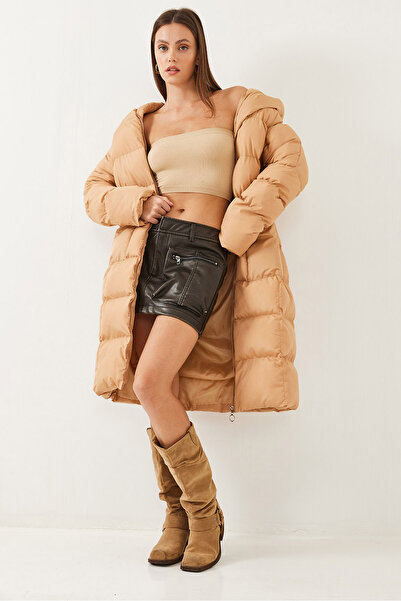 Bianco Lucci Dámská oversize bunda Puffer s kapucí a kapsami 3701 60351016