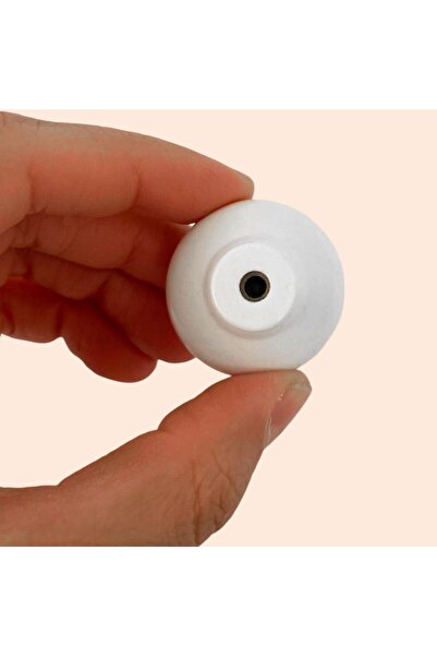 GLASWEN 8 τεμάχια με ροζ ροζ σχέδιο - Λευκό πολυμερές σετ λαβών επίπλων από φελλό